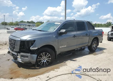 2022 Nissan Titan S из США, поврежденный, VIN 1N6AA1EC2NN105866